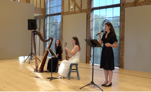 Three Sag Harbor Environmental Club seniors performed “Silent Strings” at The Church in Sag Harbor to raise money for Friends of the Long Pond Greenbelt