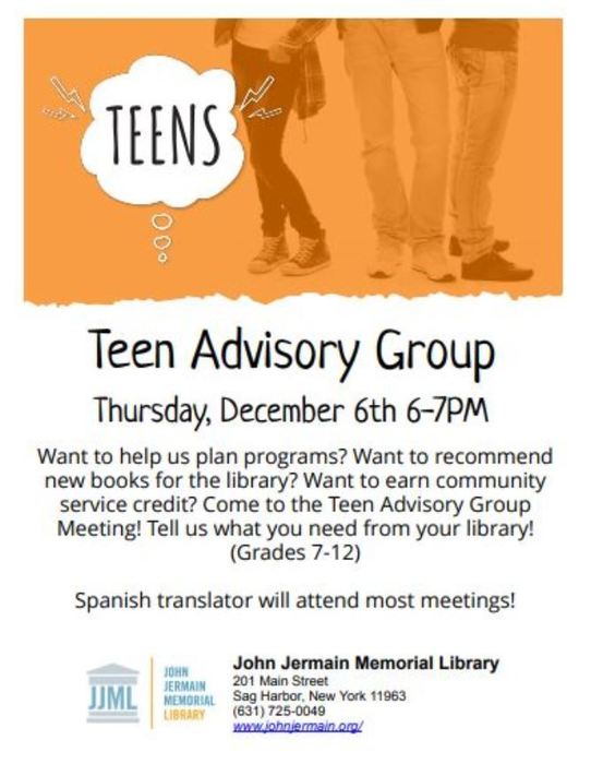 JJL Teen Advisory Group