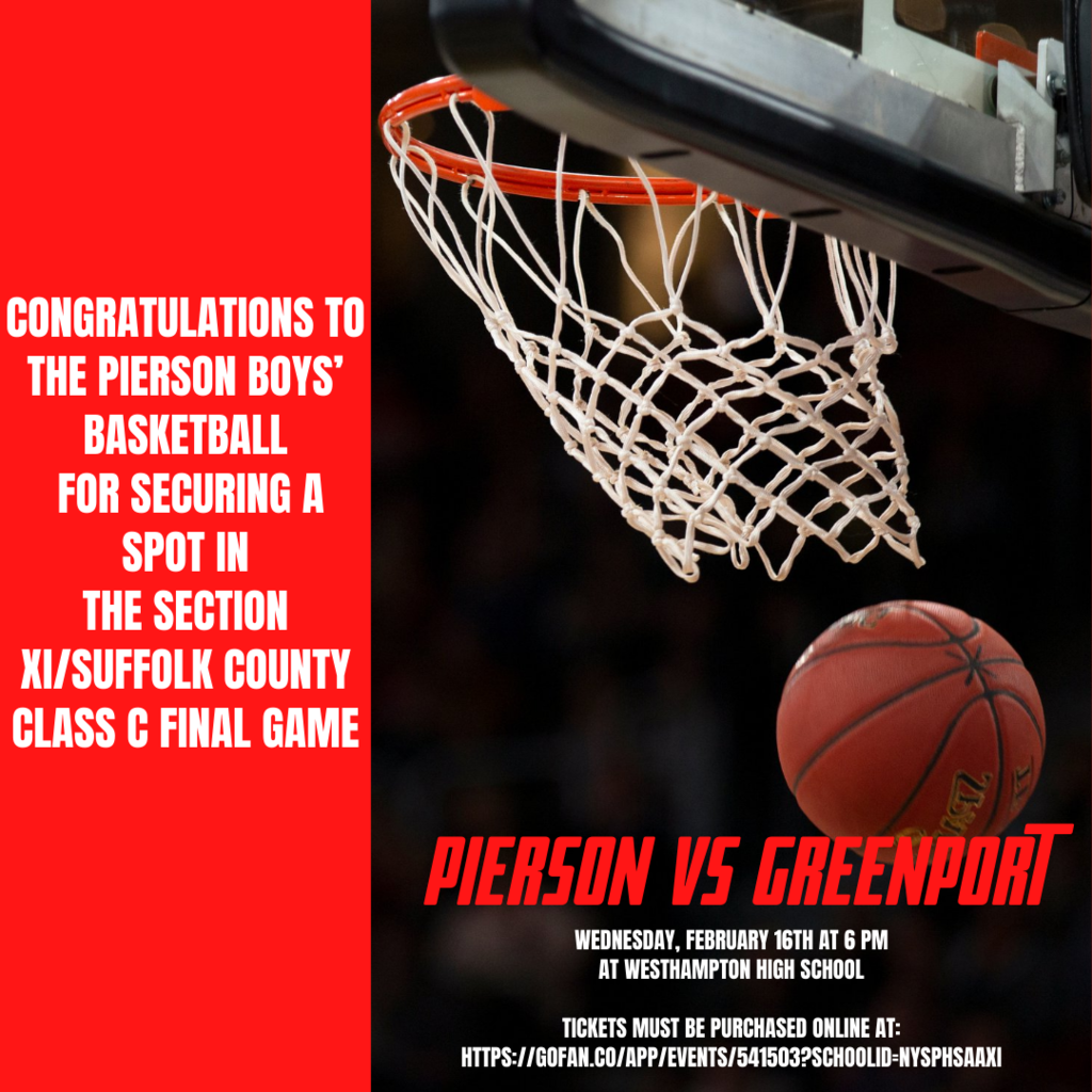 Wednesday 2/16 at 6 pm at Westhampton Beach HShttps://gofan.co/app/events/541503?schoolId=NYSPHSAAXI