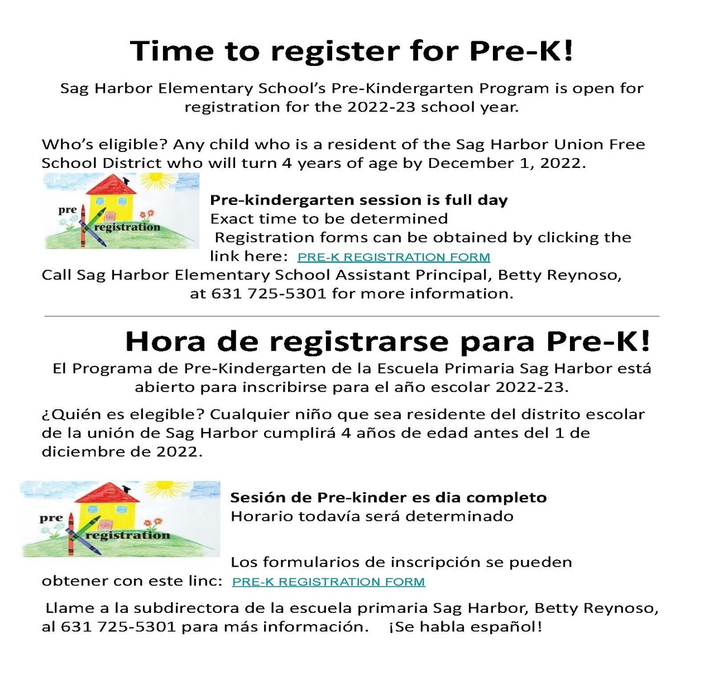 Pre K Registration